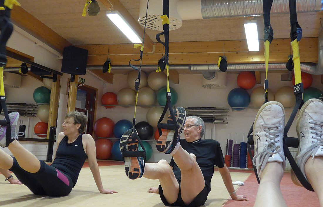 TRX-band f&ouml;tter